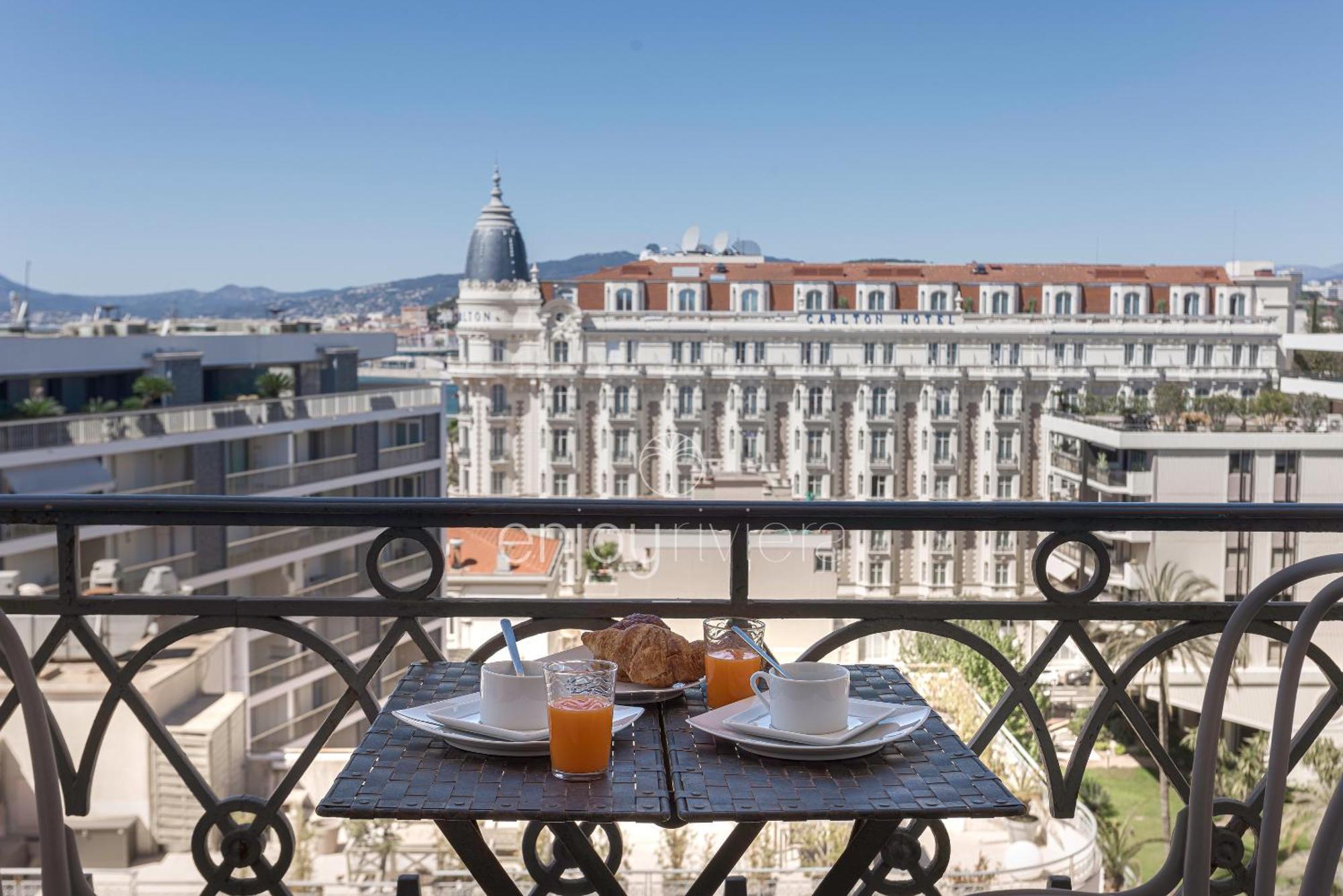 Palais Miramar Art Modern - Derniere Etages Vue - 75m De Confort - En Face Des Plages -wifi - Clim Appartement Cannes