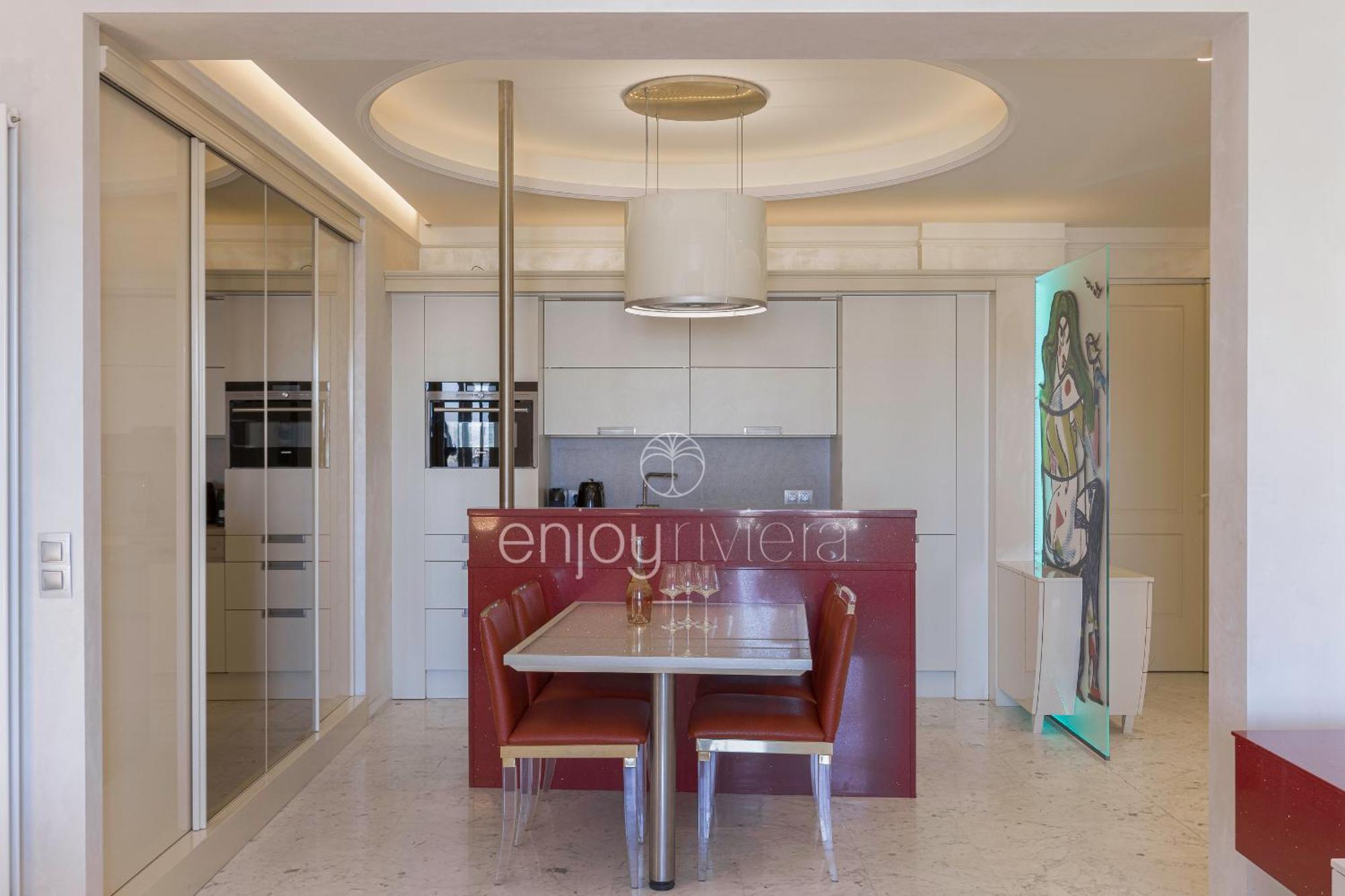 Appartement Palais Miramar Art Modern - Derniere Etages Vue - 75m De Confort - En Face Des Plages -wifi - Clim Cannes