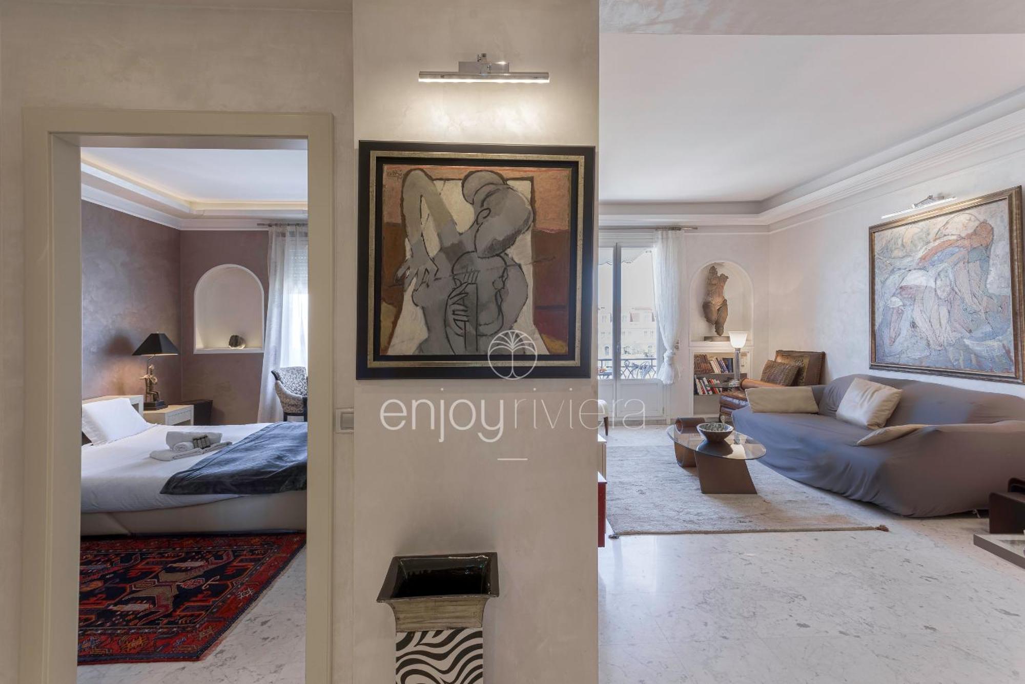 Appartement Palais Miramar Art Modern - Derniere Etages Vue - 75m De Confort - En Face Des Plages -wifi - Clim *