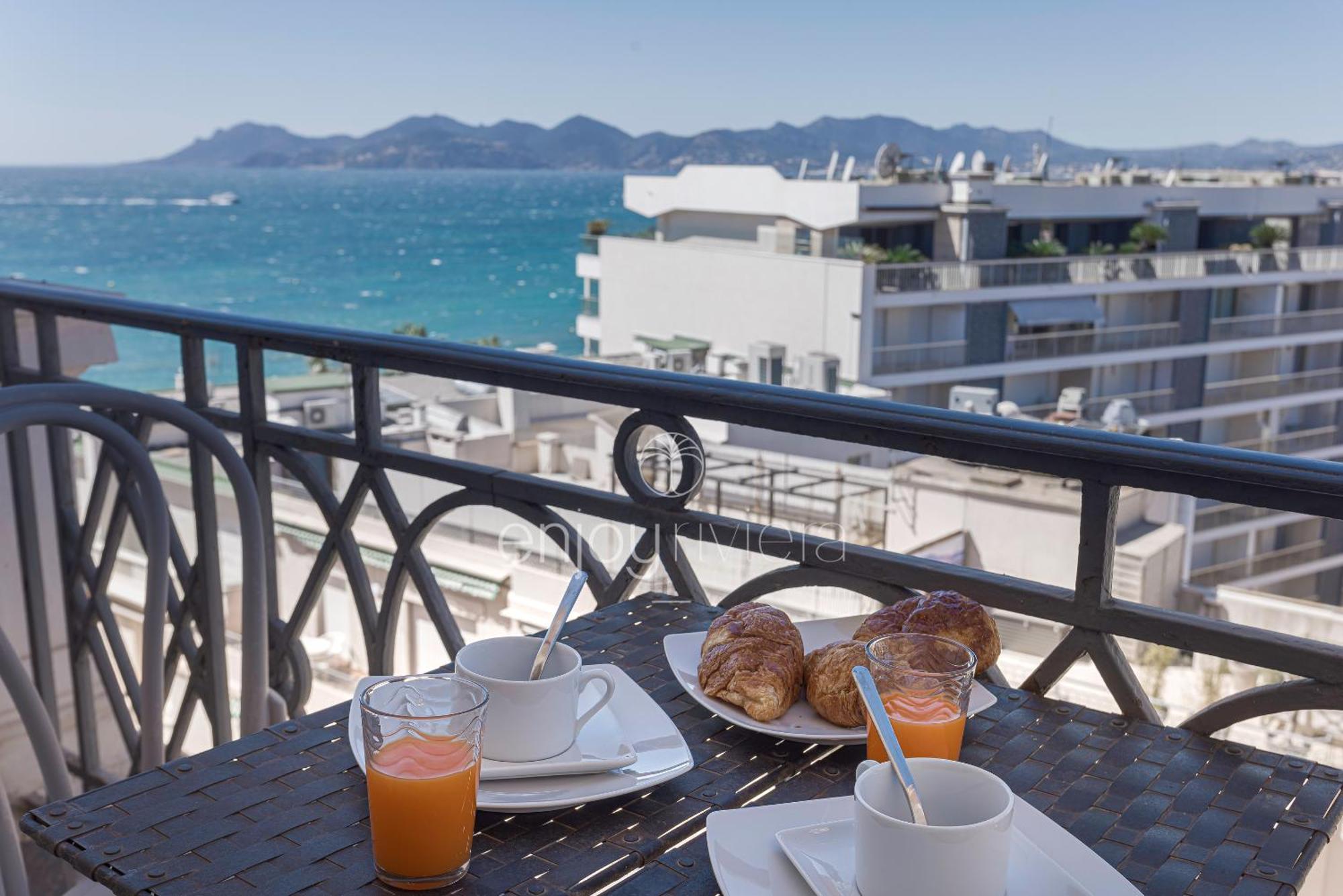 Palais Miramar Art Modern - Derniere Etages Vue - 75m De Confort - En Face Des Plages -wifi - Clim