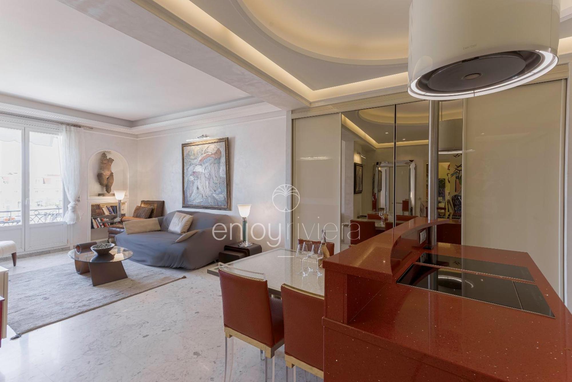 Palais Miramar Art Modern - Derniere Etages Vue - 75m De Confort - En Face Des Plages -wifi - Clim *